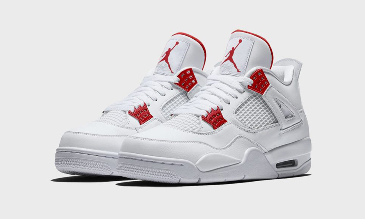 jordan 4's red and white